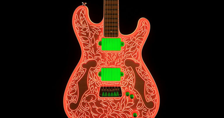 Guitar Pickup Resistance neon art