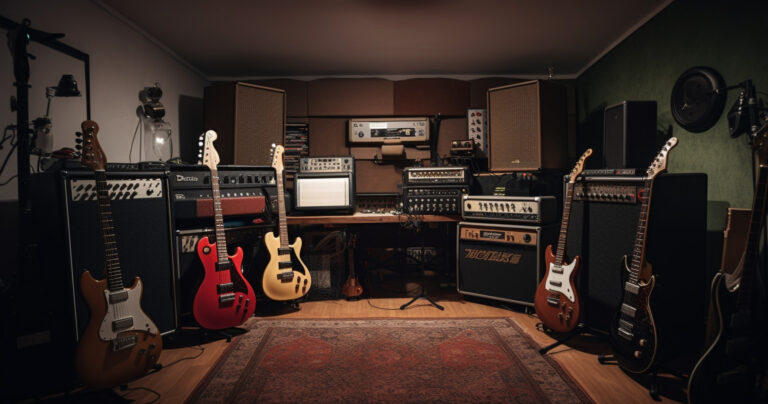 guitar studio room
