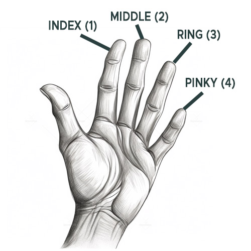 finger numbers for guitar chords